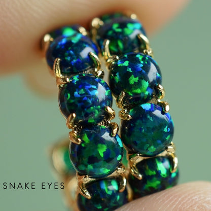 The Green Lab Opal Hoops