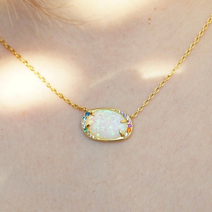 Halo Lab Opal Aurora Necklace