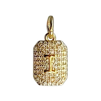 CZ Initial Charm - Layer It Jewelry