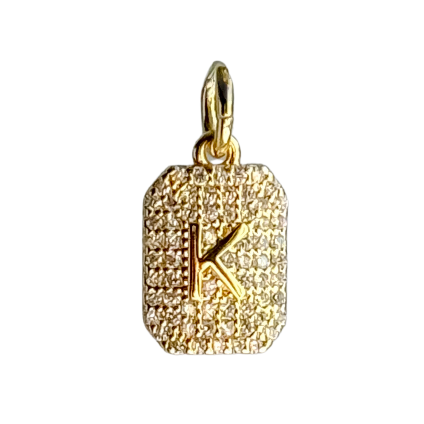 CZ Initial Charm - Layer It Jewelry