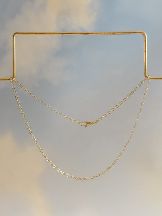 Gold Filled Starburst Chain Necklace - Layer It Jewelry