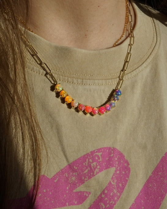 The Opal Tennis Chain - Layer It Jewelry