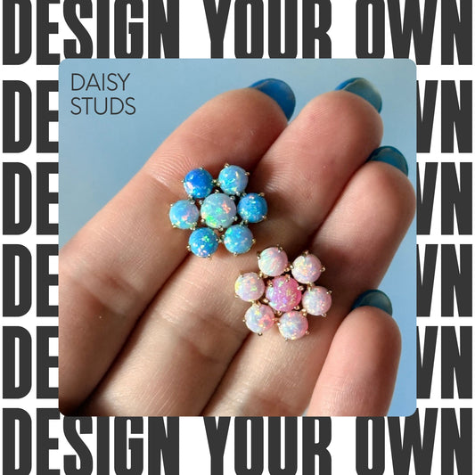 Design Your Own Daisy Stud Earrings