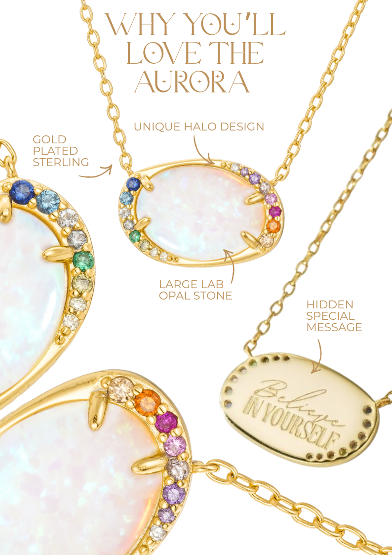Halo Opal Aurora Necklace