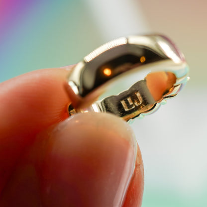 Large Opal Huggies