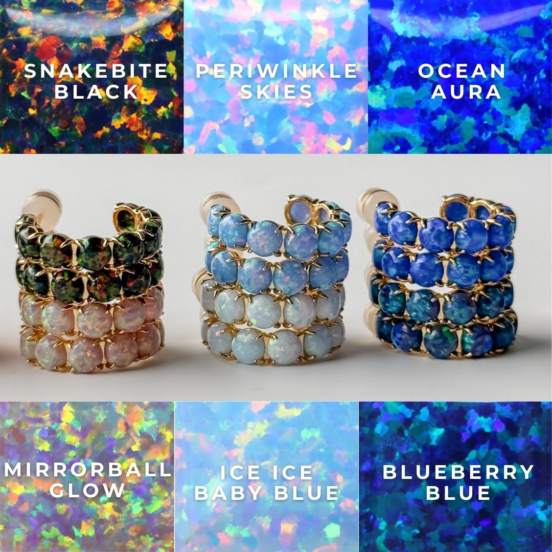 The Opal Hoops - Layer It Jewelry