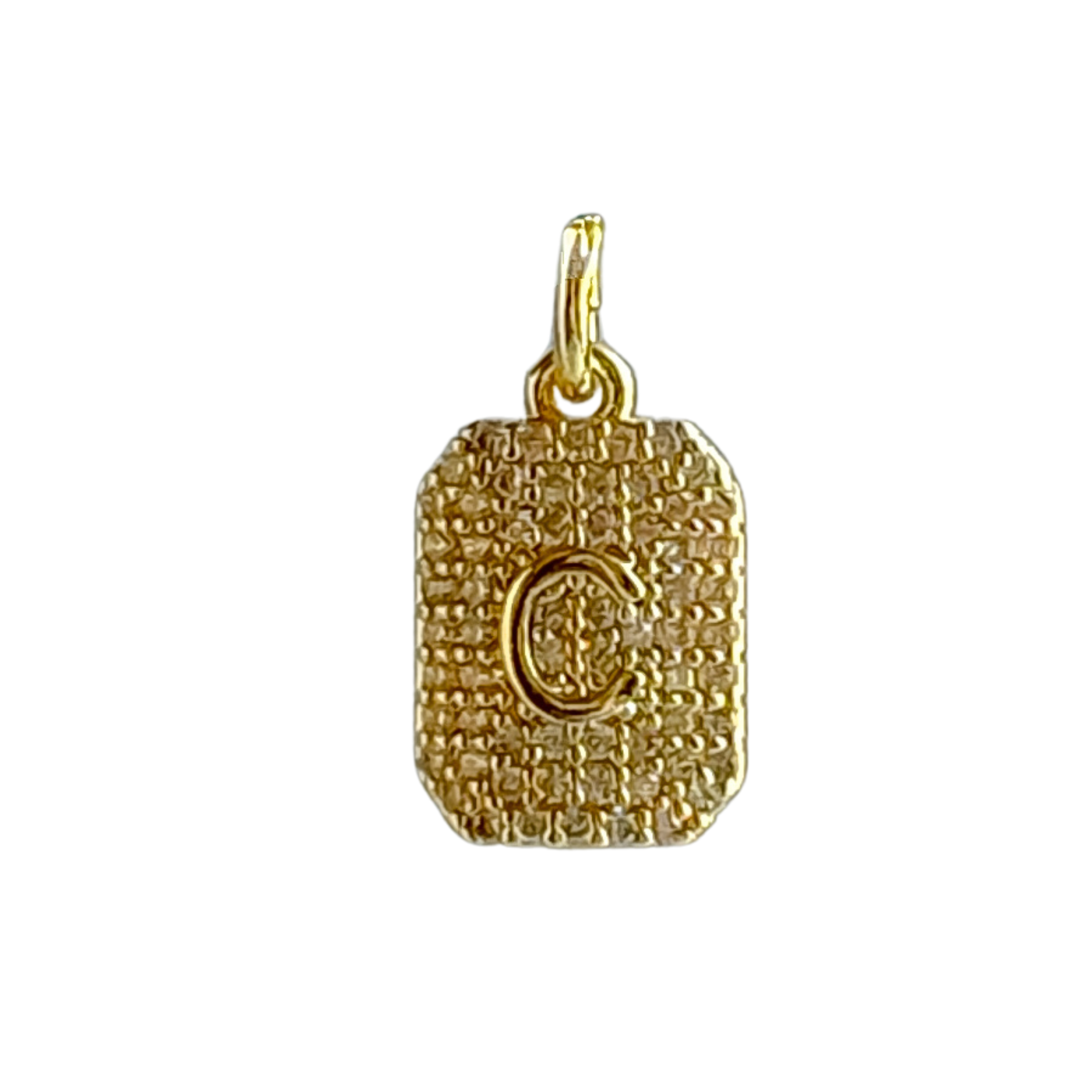 CZ Initial Charm - Layer It Jewelry