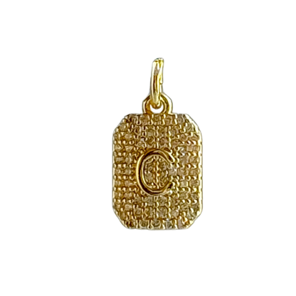 CZ Initial Charm - Layer It Jewelry