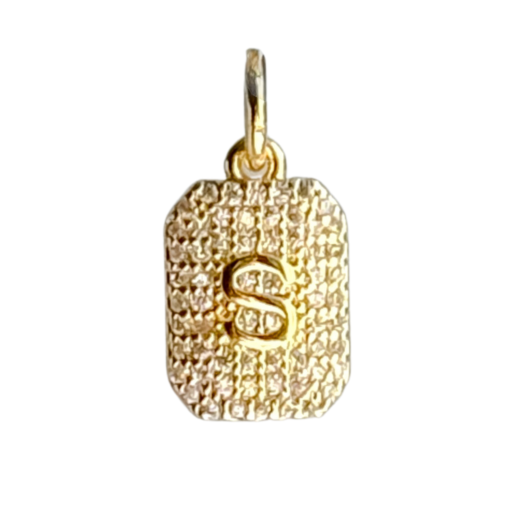 CZ Initial Charm - Layer It Jewelry