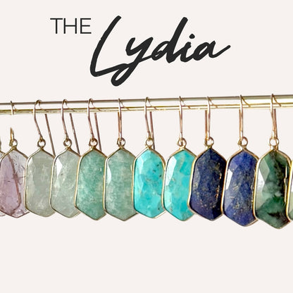 Lightweight Gemstone Lydia Earrings - Layer It Jewelry