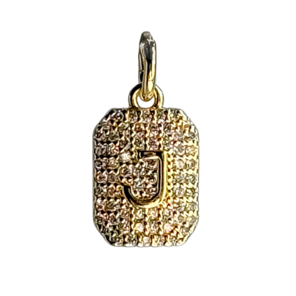 CZ Initial Charm - Layer It Jewelry
