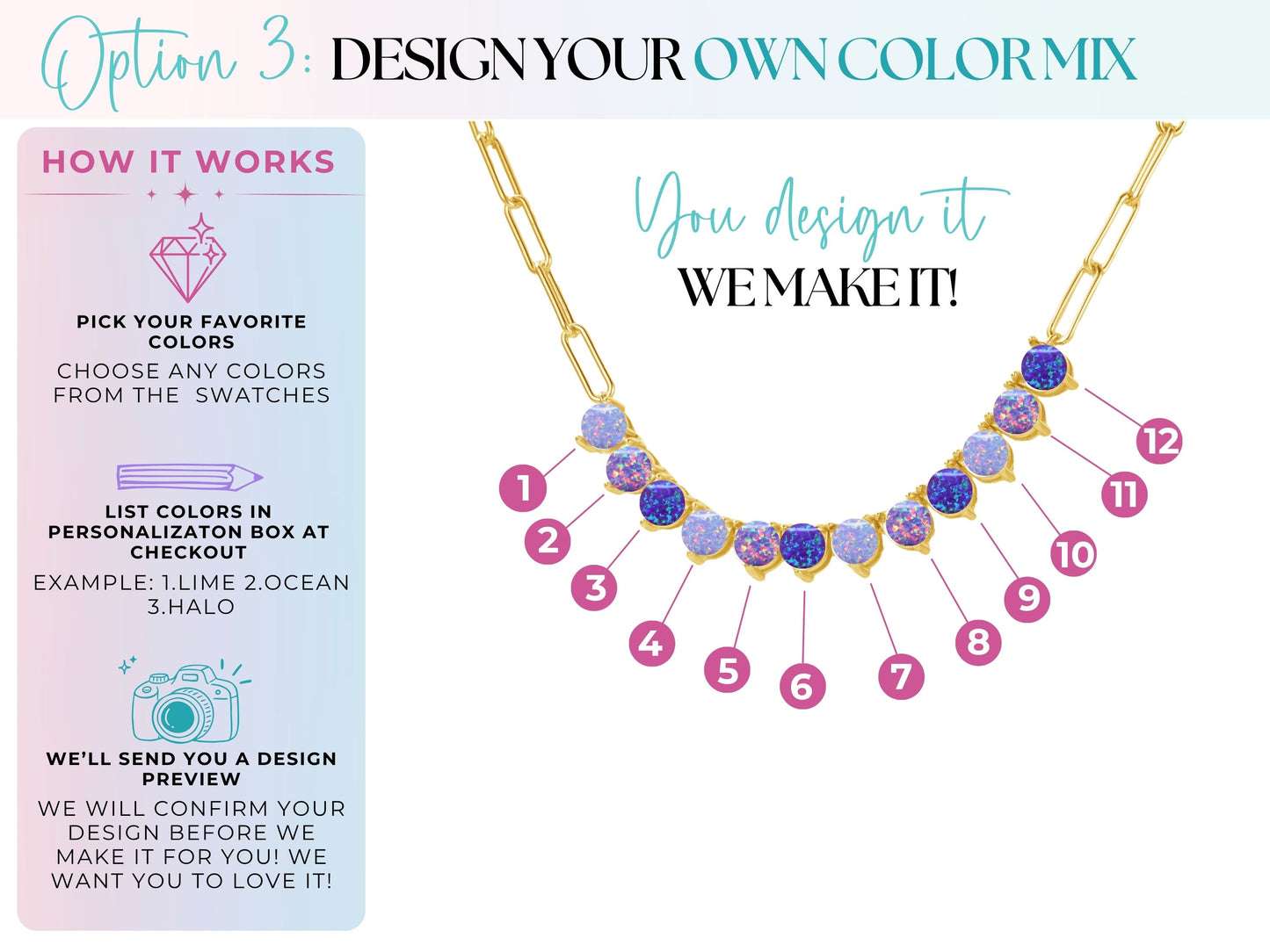 The Opal Tennis Chain - Layer It Jewelry