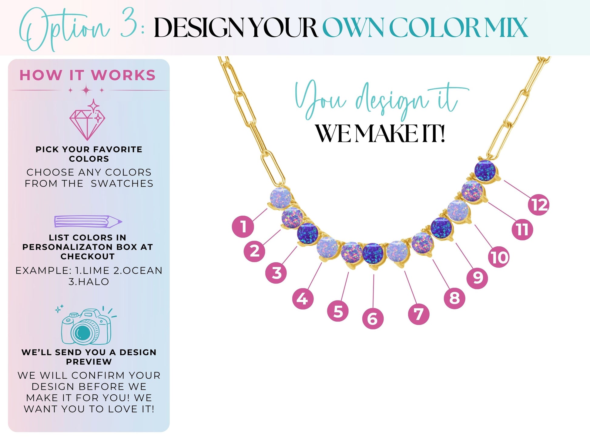 The Opal Tennis Chain - Layer It Jewelry