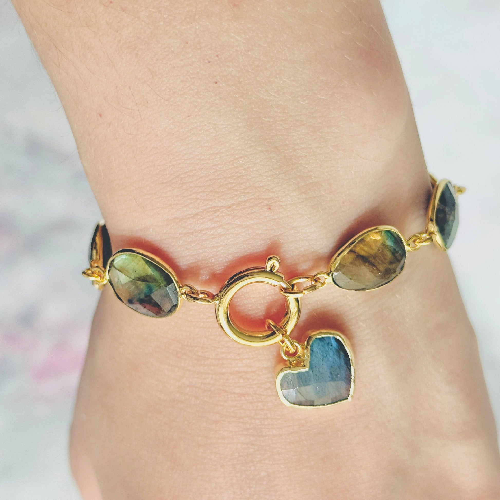 Gemstone Charm Bracelet - Layer It Jewelry