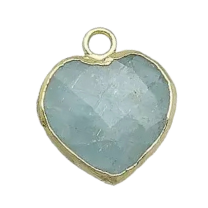 Large Heart - Aquamarine