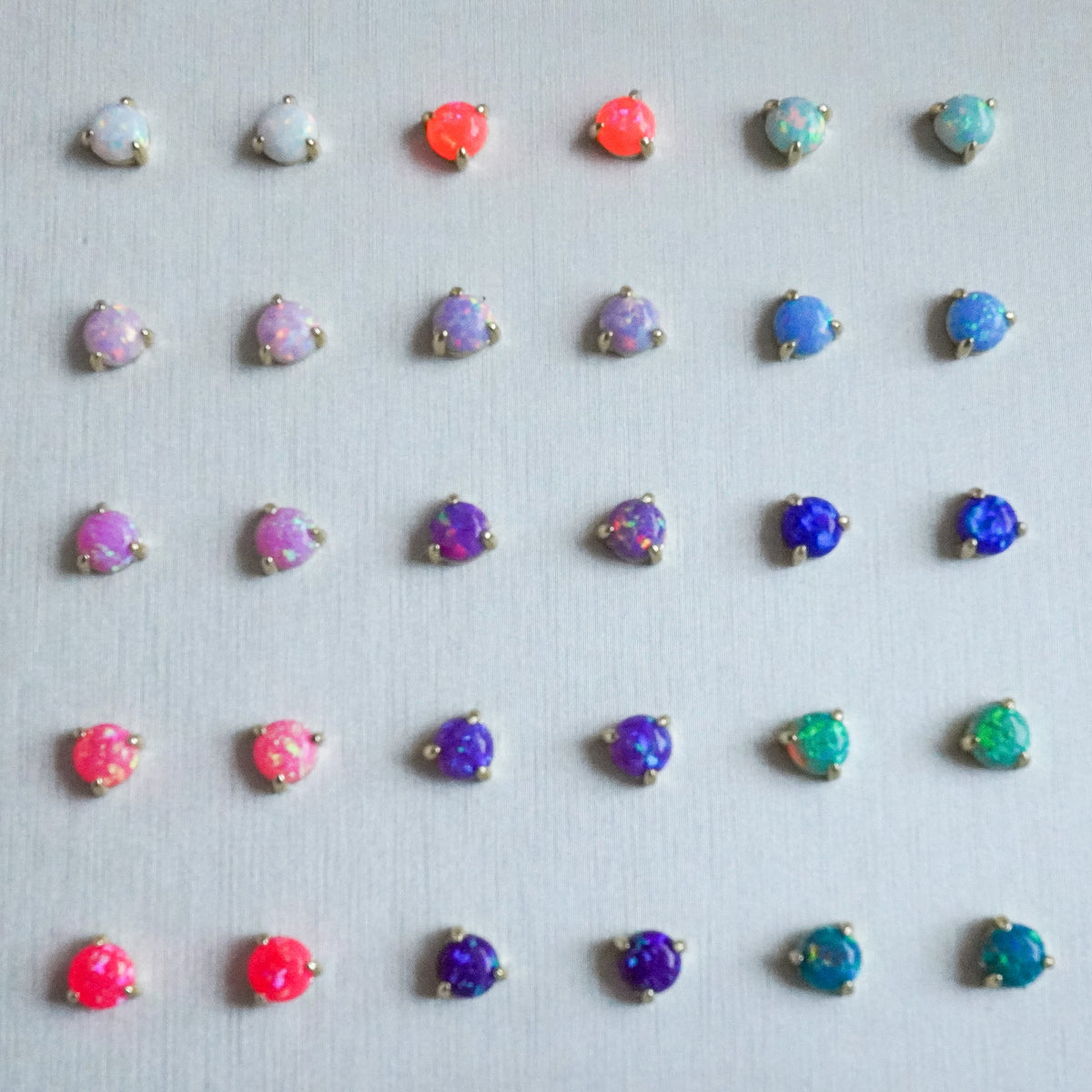 The Lab Opal Stud Earrings