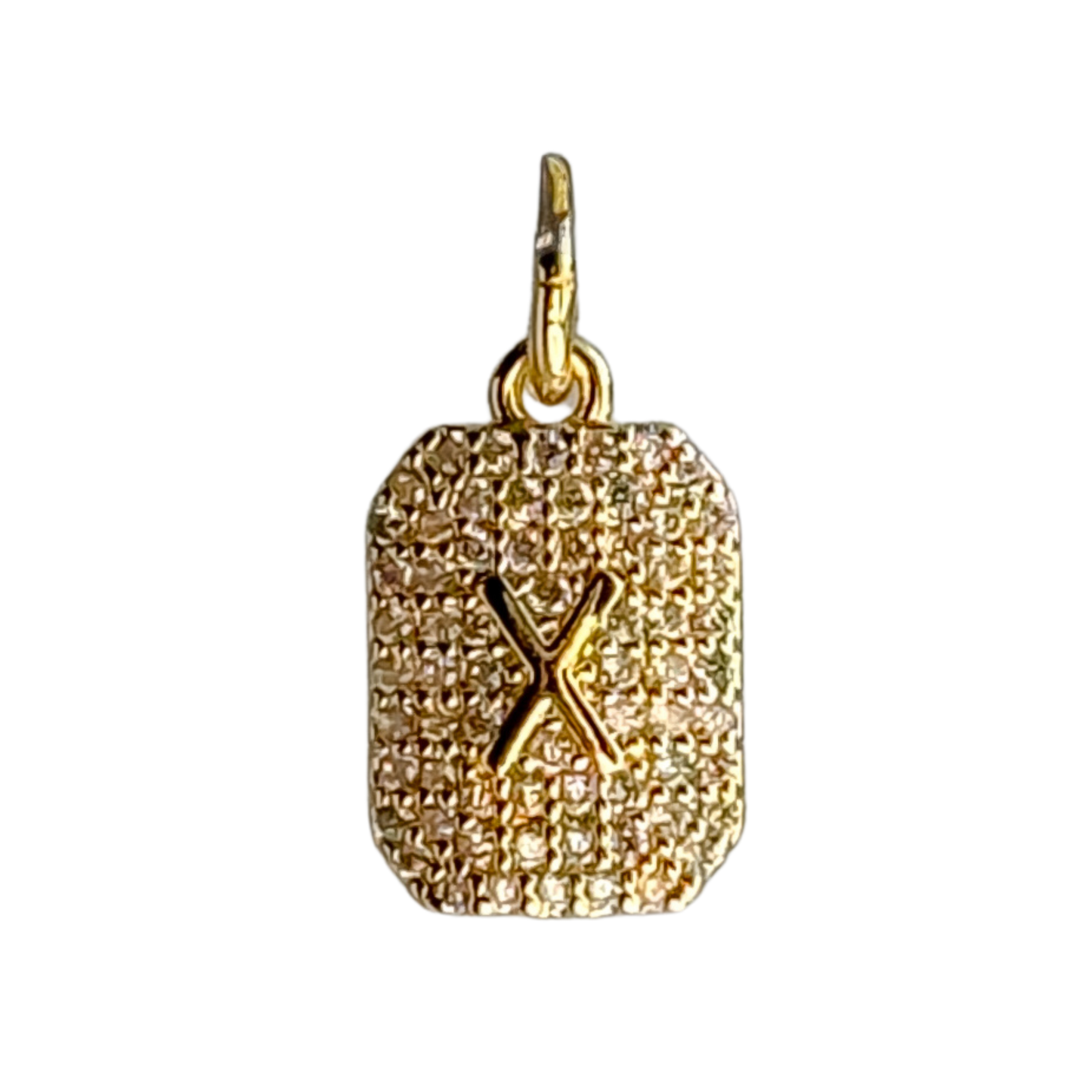 CZ Initial Charm - Layer It Jewelry