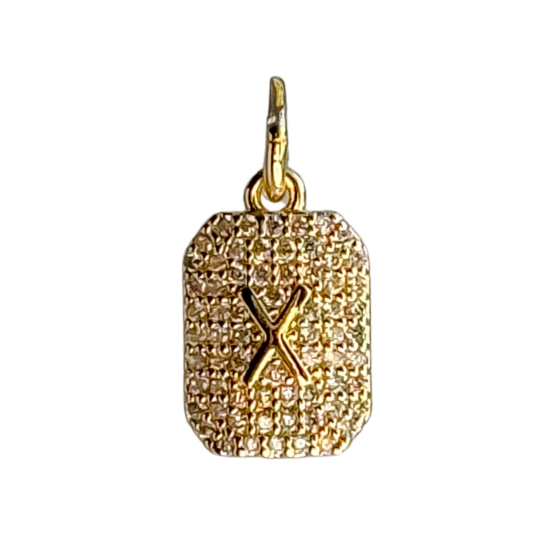 CZ Initial Charm - Layer It Jewelry