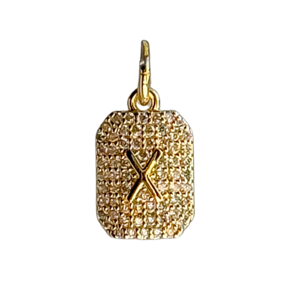 CZ Initial Charm - Layer It Jewelry