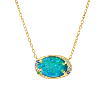 Storm Opal Aurora Necklace
