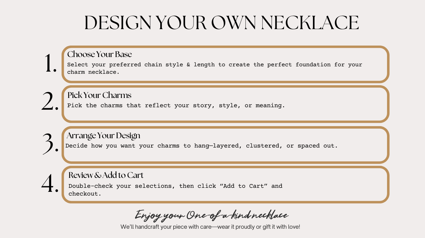 Design your own Charm Necklace - Layer It Jewelry
