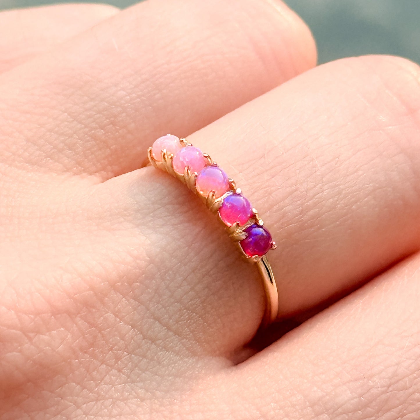 Design Your Own Demi Fine Opal Ring