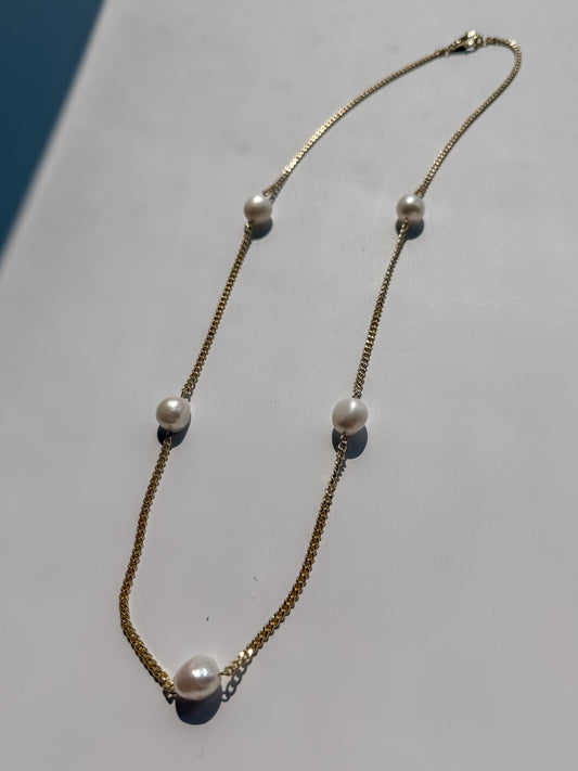Long Pearl Necklace - Layer It Jewelry
