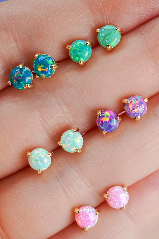 The Lab Opal Stud Earrings
