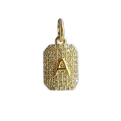 CZ Initial Charm - Layer It Jewelry