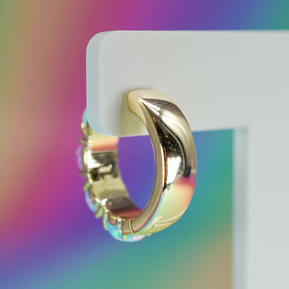 Large Opal Huggies