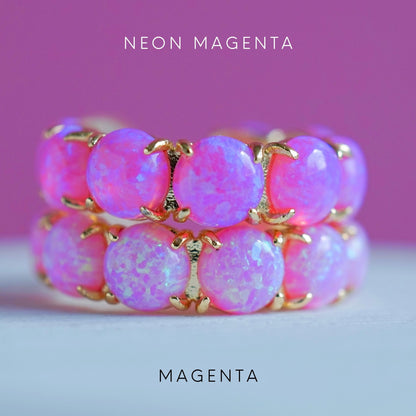 The Pink Lab Opal Hoops