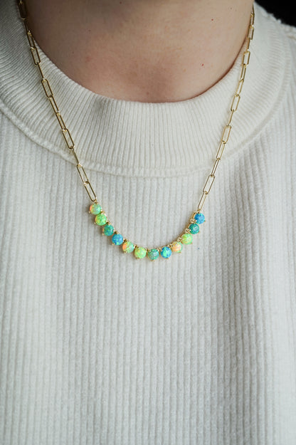 Create Your own Opal Tennis Chain - Layer It Jewelry