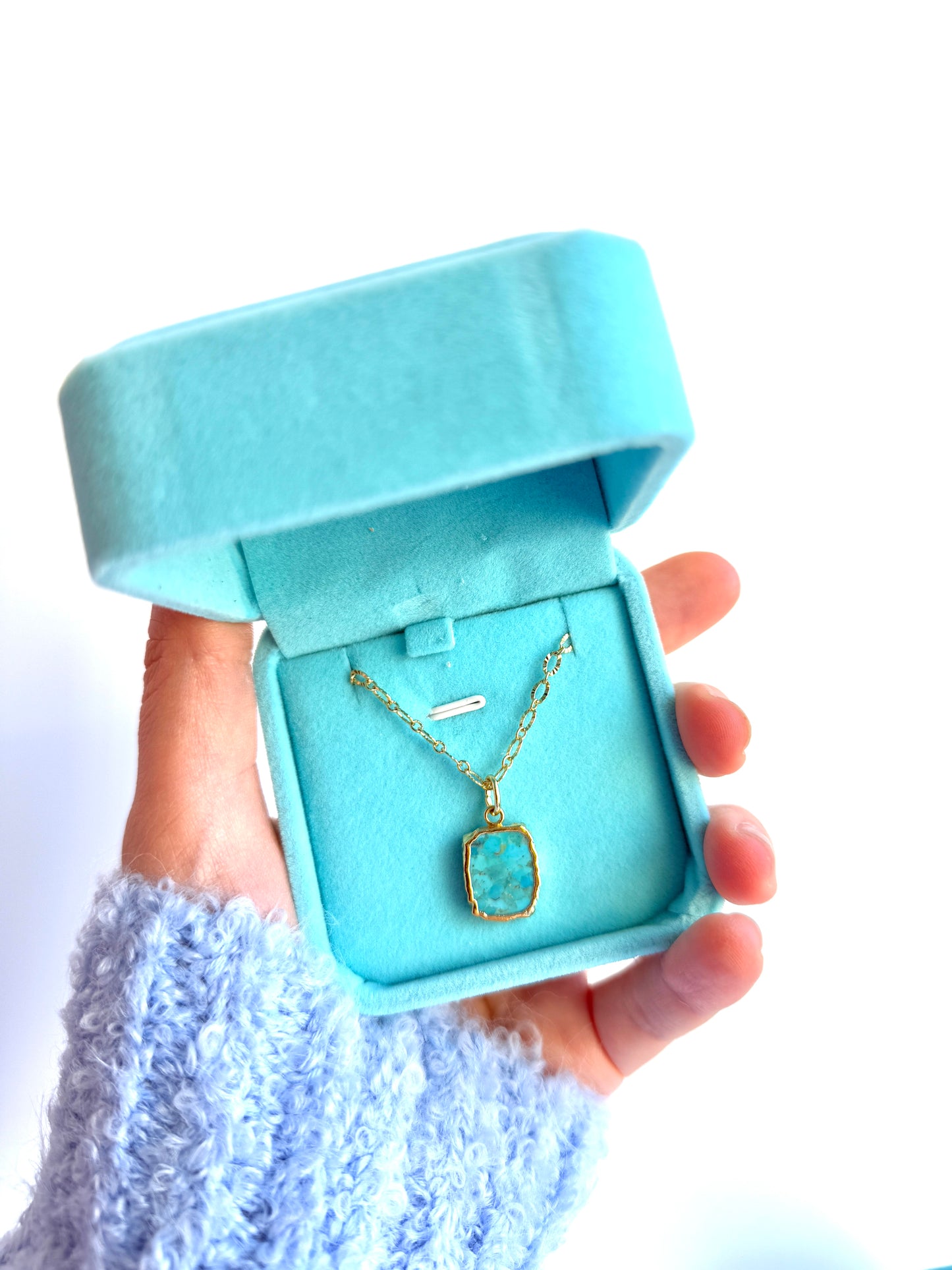 Turquoise Pendant Necklace - Layer It Jewelry