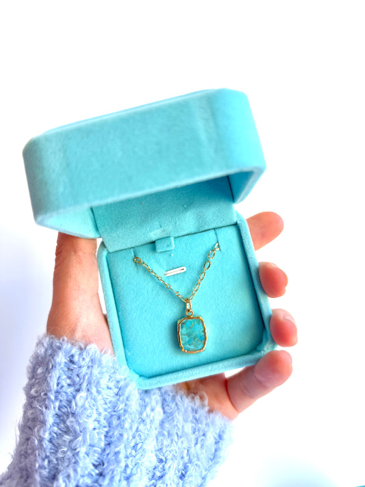 Turquoise Pendant Necklace - Layer It Jewelry