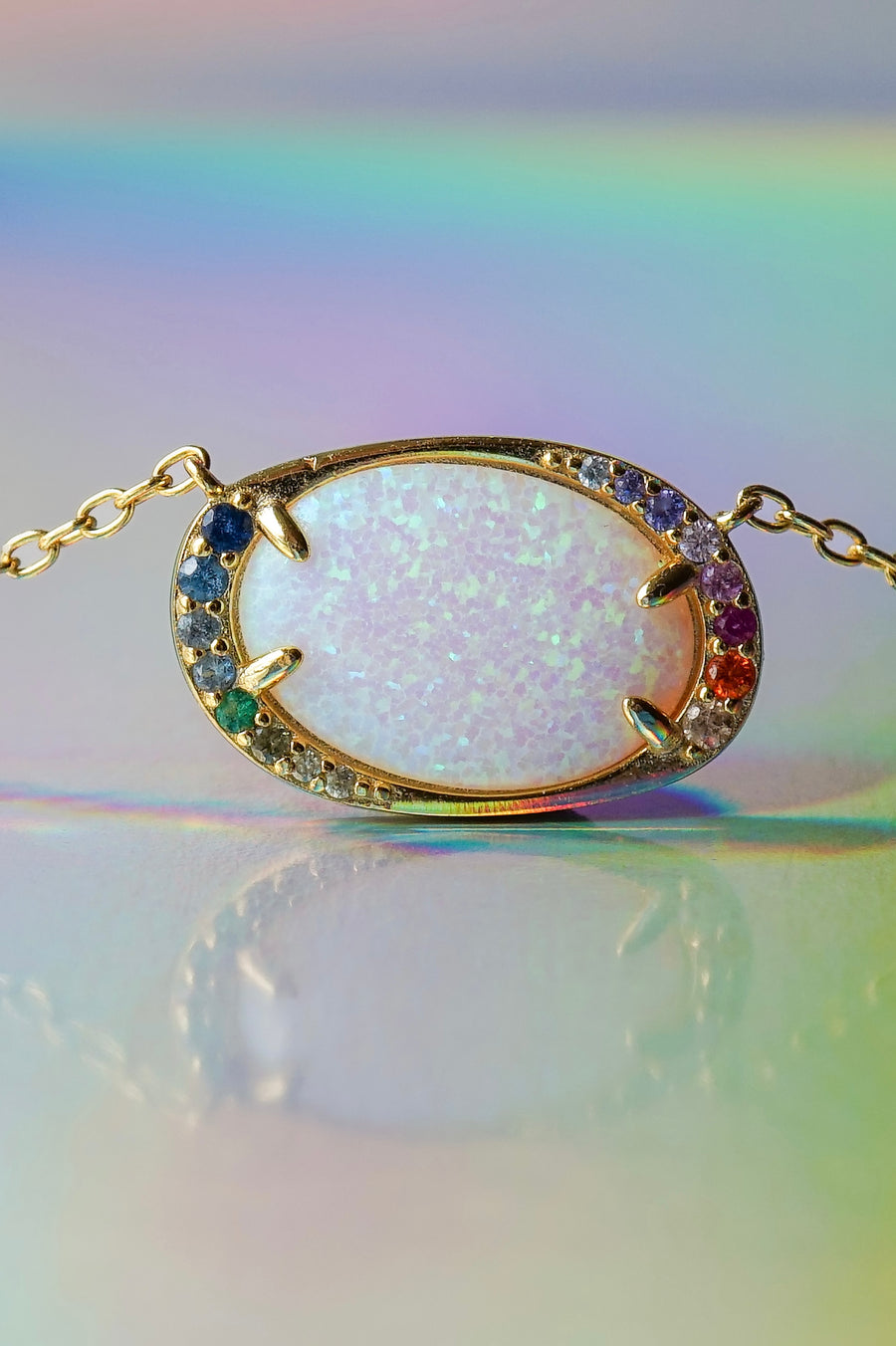 Halo Lab Opal Aurora Necklace