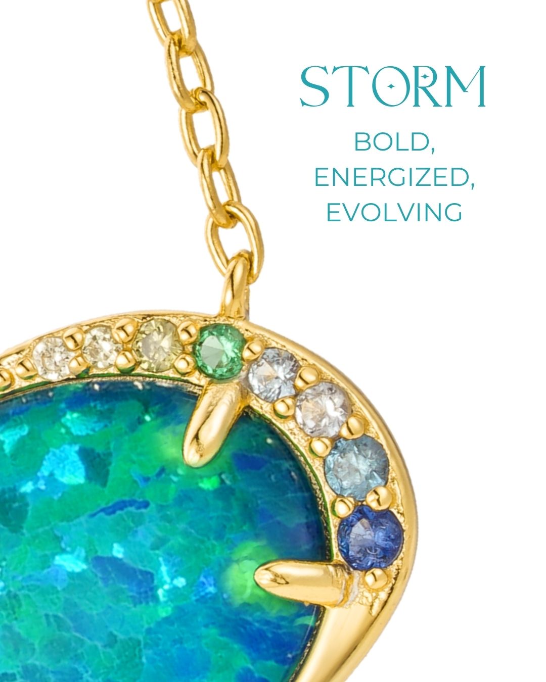 Storm Opal Aurora Necklace