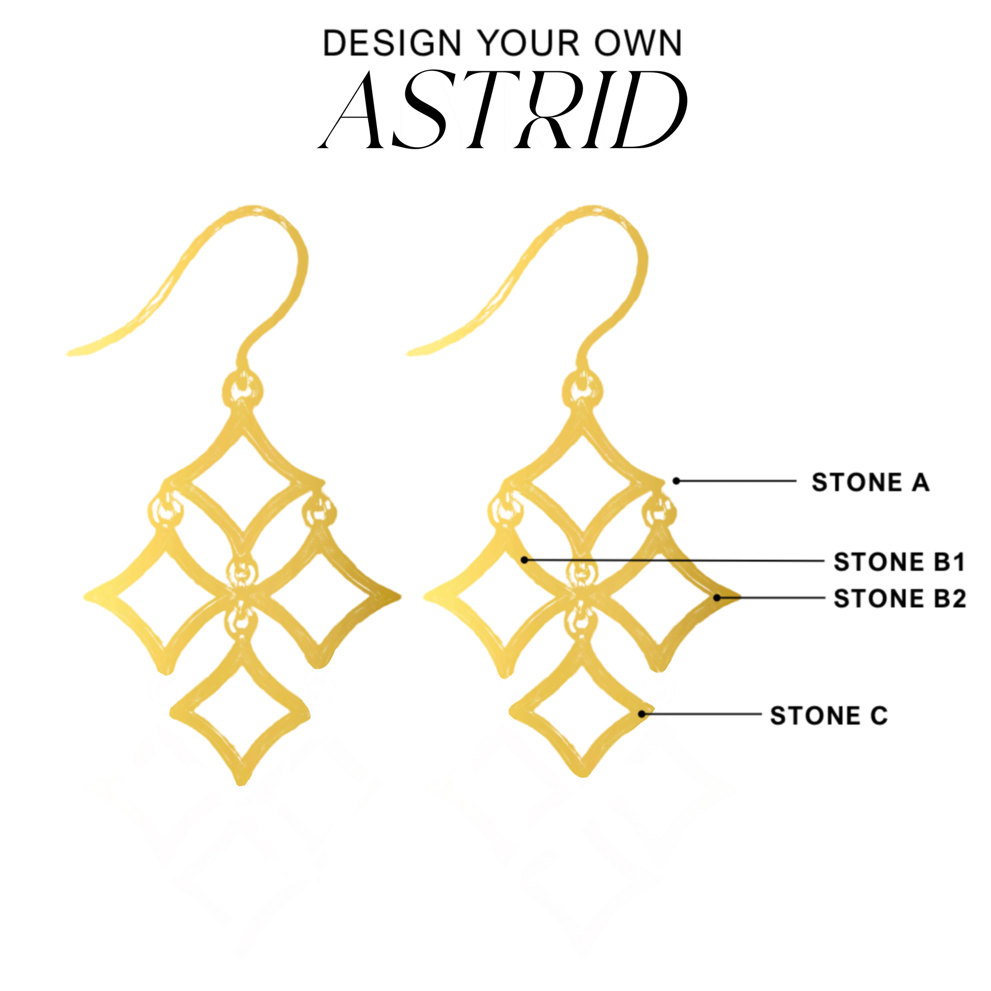 Design Your Own Astrid Earrings - Layer It Jewelry