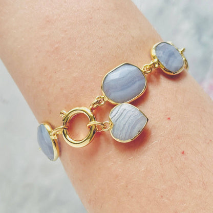 Gemstone Charm Bracelet - Layer It Jewelry