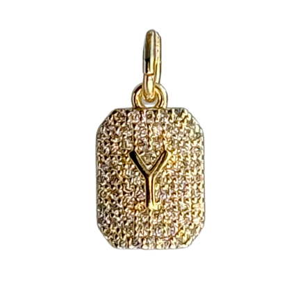 CZ Initial Charm - Layer It Jewelry