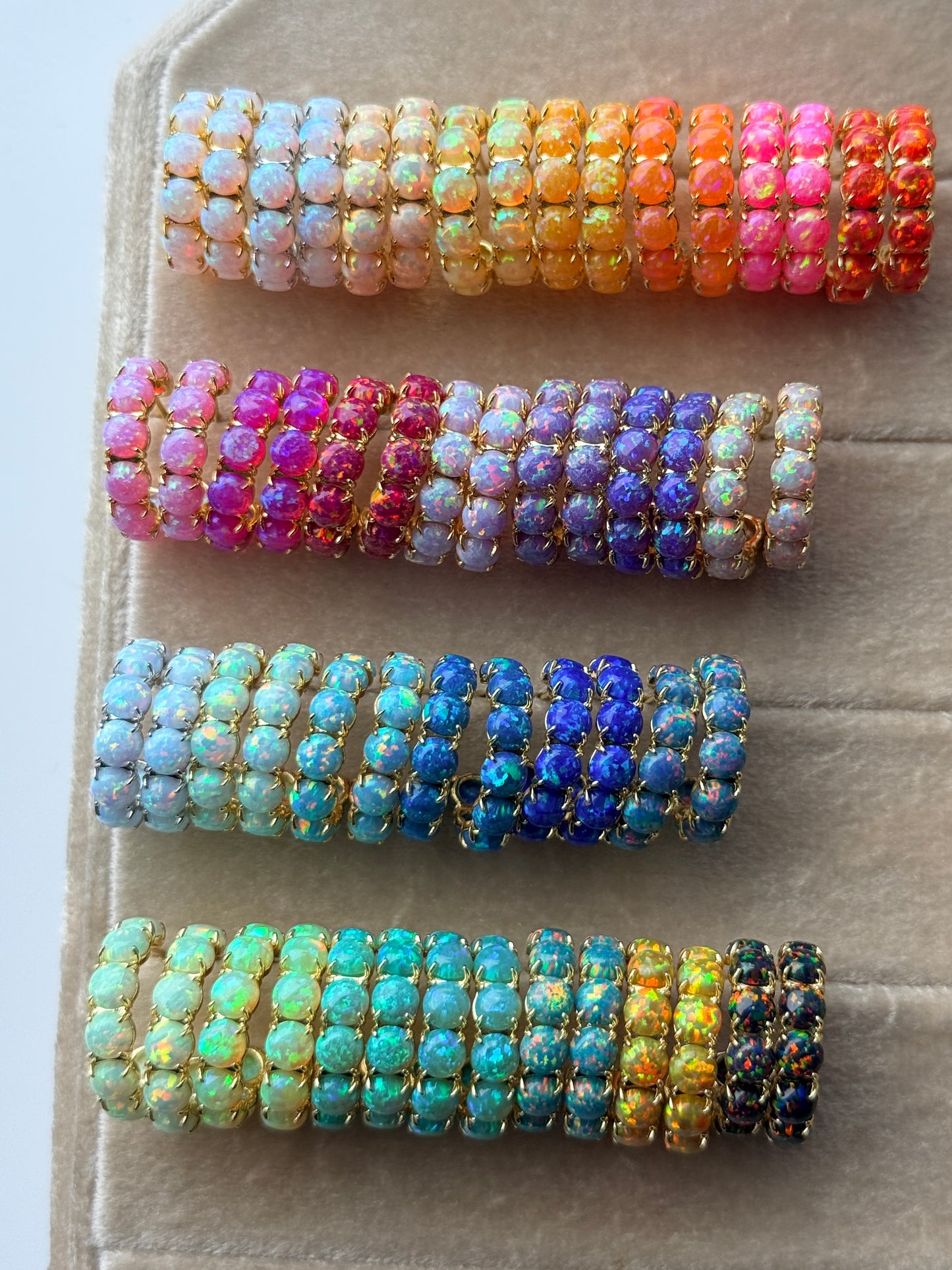 The Opal Hoops - Layer It Jewelry