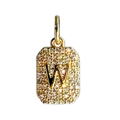 CZ Initial Charm - Layer It Jewelry