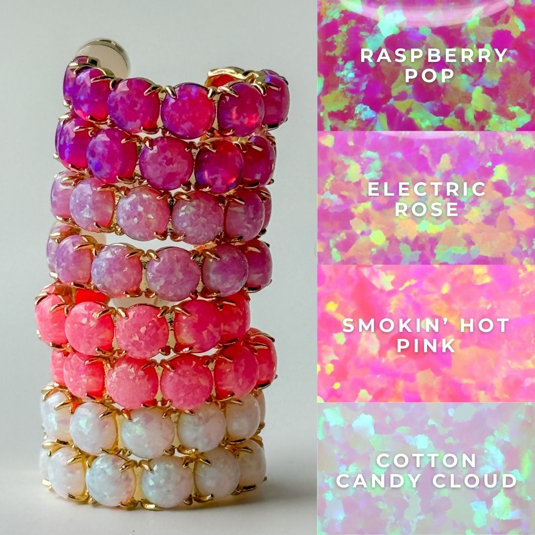 The Opal Hoops - Layer It Jewelry