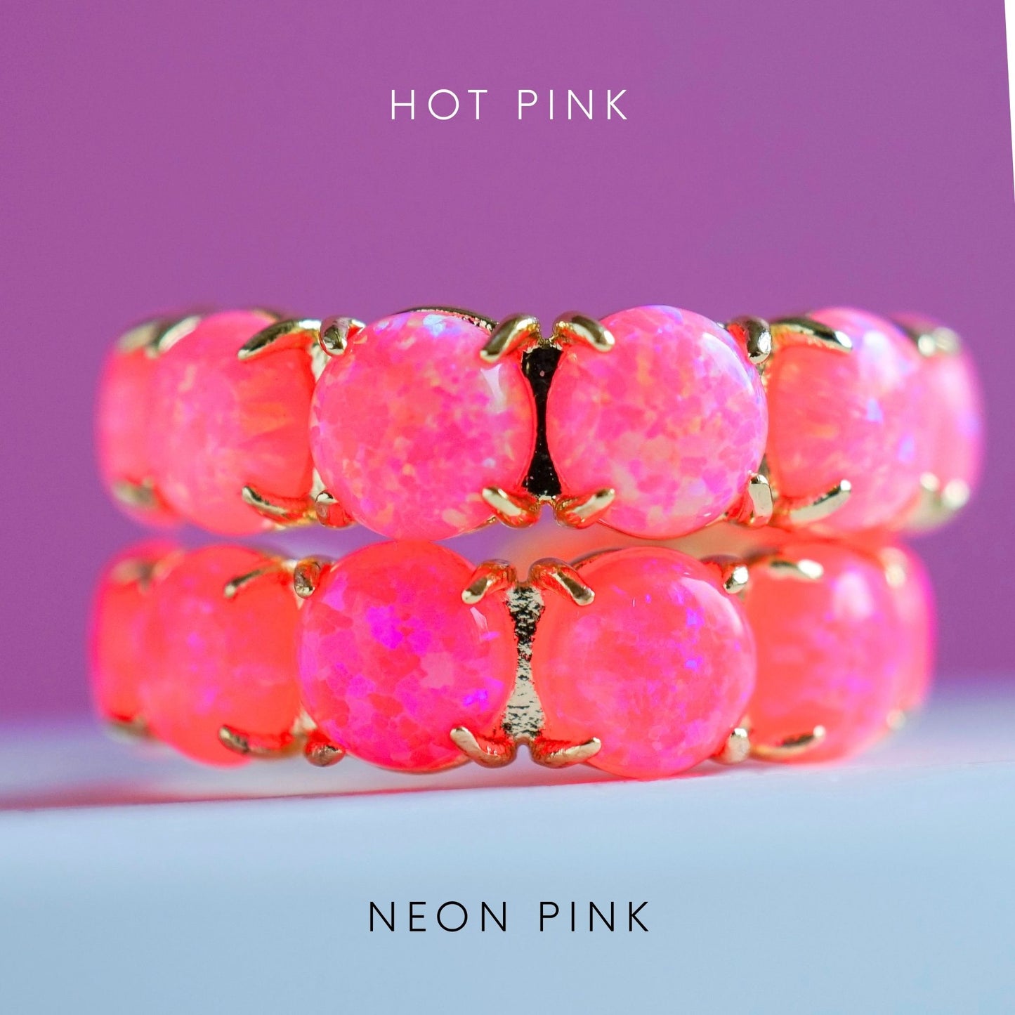 The Pink Lab Opal Hoops