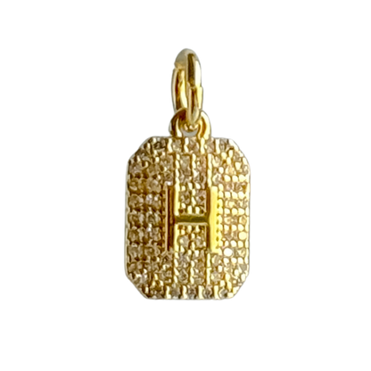 CZ Initial Charm - Layer It Jewelry