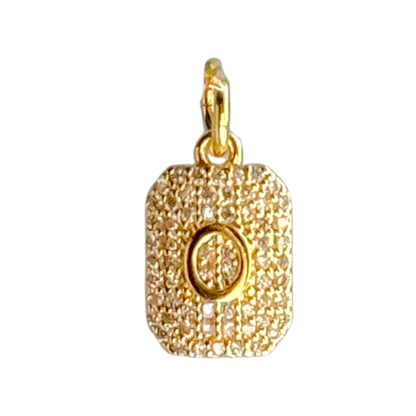 CZ Initial Charm - Layer It Jewelry