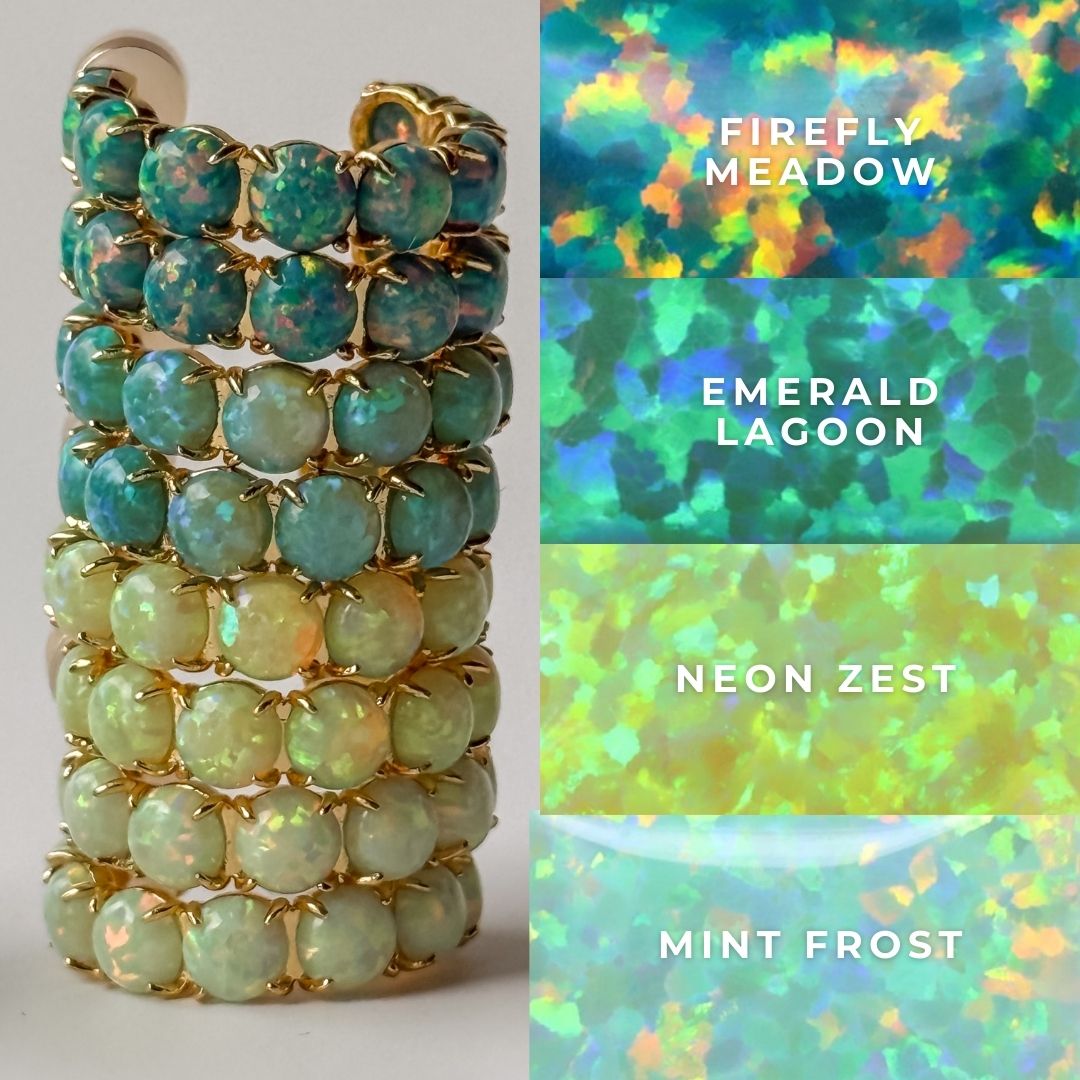 The Opal Hoops - Layer It Jewelry