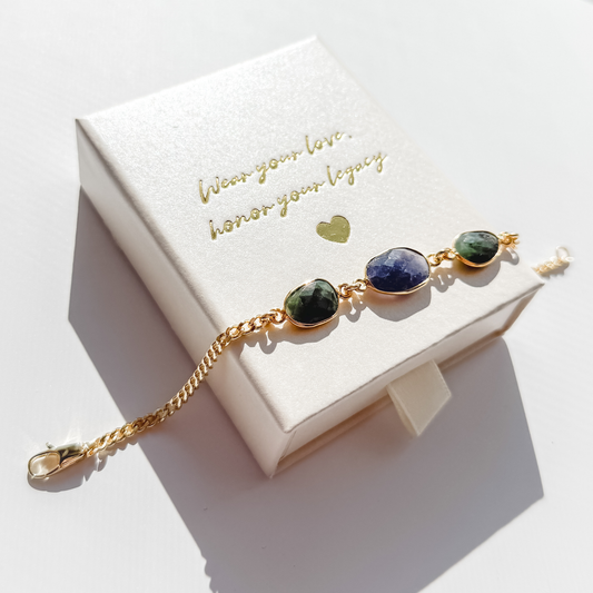 Personalized Birthstone
 Legacy Bracelet - Layer It Jewelry