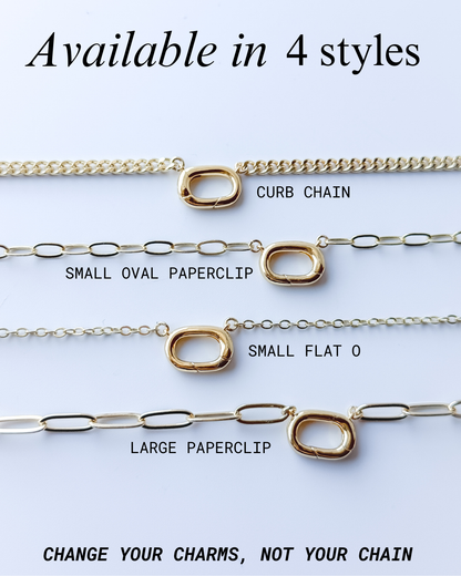 Charm Catcher Necklace – Swappable Charm Jewelry - Layer It Jewelry