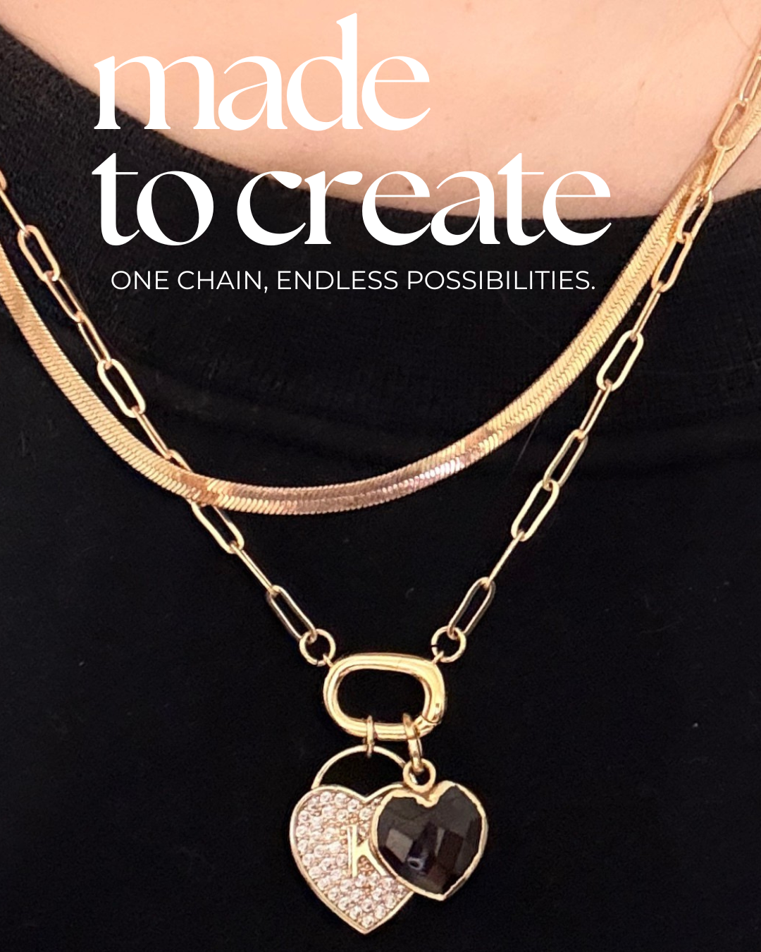 Charm Catcher Necklace – Swappable Charm Jewelry - Layer It Jewelry