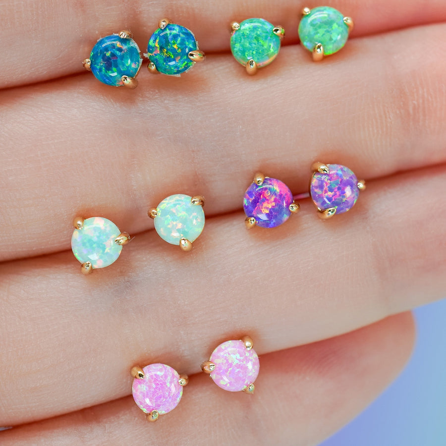 The Lab Opal Stud Earrings